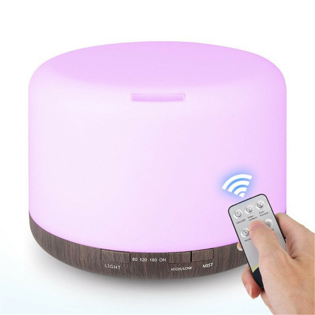 Large Mist Spray 500ML Ultrasonic Aroma Diffuser Household Humidifier Colorful Night Light Household Air Purifying Humidifier