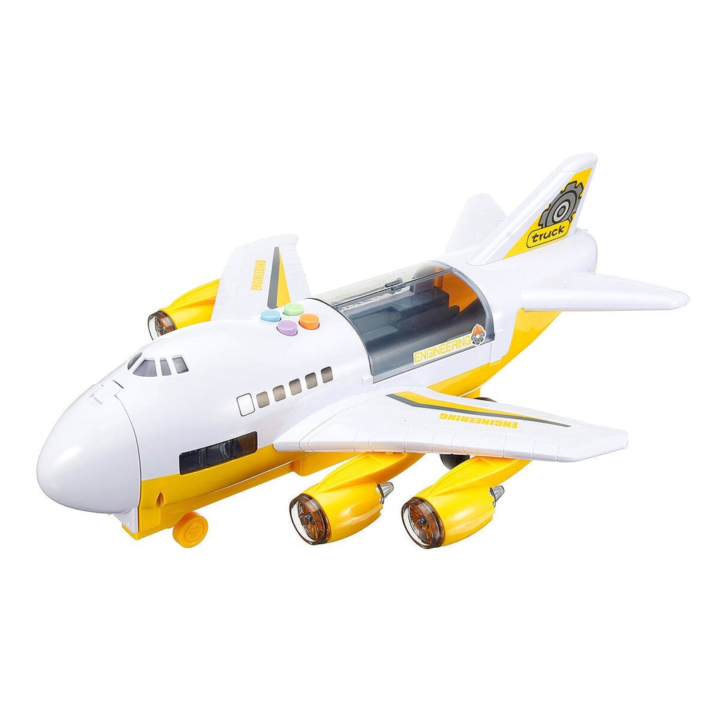 Children's Large Inertial Airplane Toys Early Education Sound Light Story Set