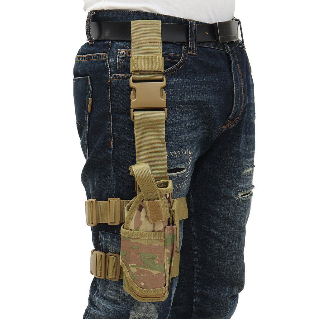 Nylon Leg Bag Motorcycle Cycling Belt Storage Bag Tactical Military Waist Pack