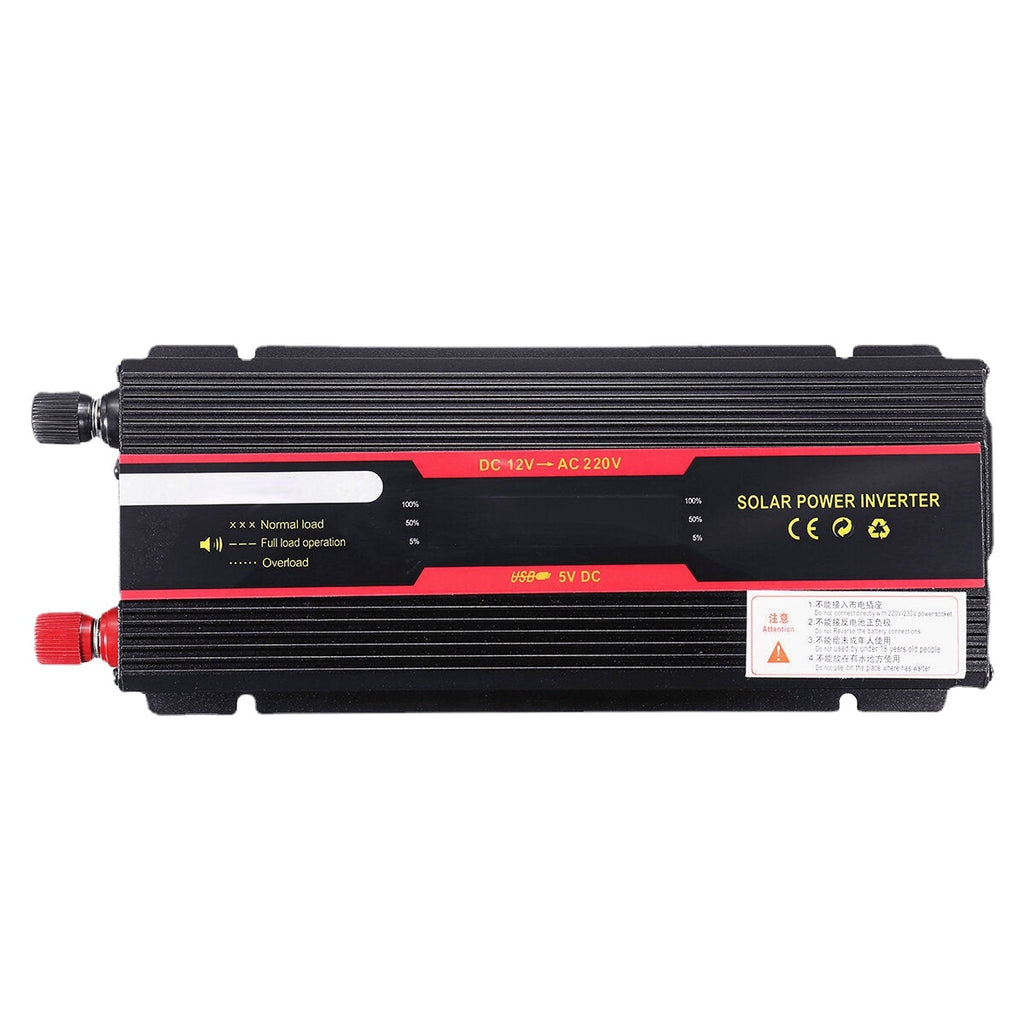 2000W Peak Car Power Inverter LCD Display DC 12 / 24V to AC 110V / 220V Modified Sine Wave Converter