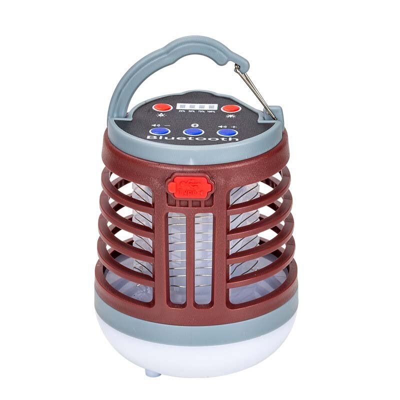 Multifunction Mosquito Killer Lamp With LED Camping Light&Bluetooth Speaker USB Rechargeable Long Battery Life UV Insect Trap Light No Noise Radiation