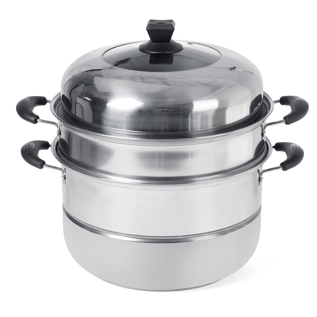 Stainless Steel 3-Layer Boiler And Steamer Thickened Double Pot Stainless Steel Pot