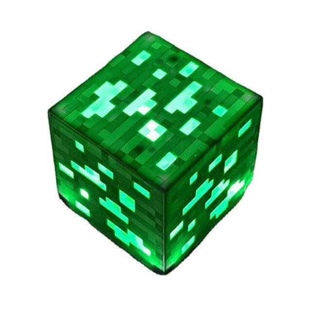 Rechargeable Ore Night Light Creative Minecraft Torch Game Lamp Children's Model Toy Home Bedroom Decoration LED Lamp