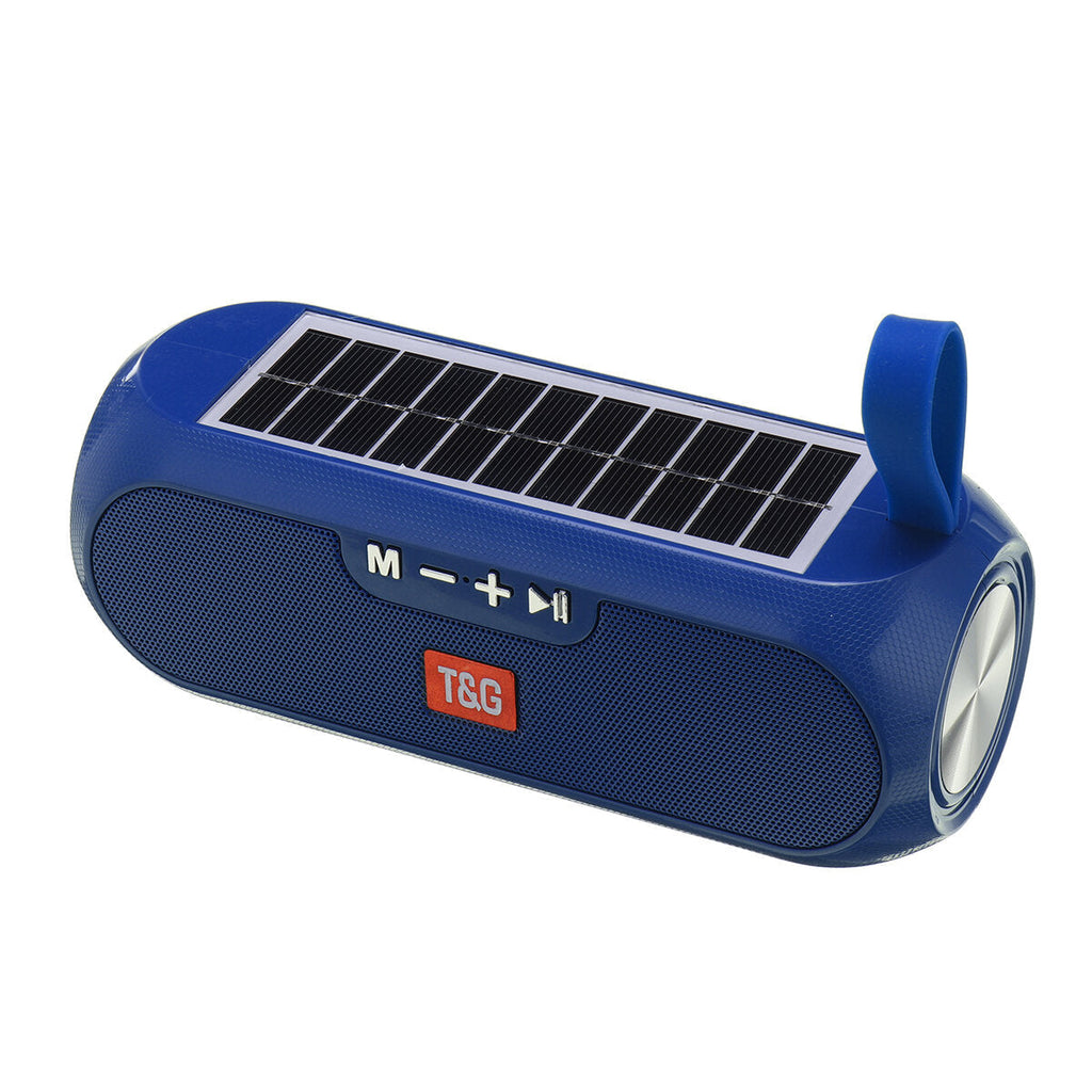 Wireless Bluetooth 5.0 Speaker Solar Charging Portable Outdoors Speaker TF Card AUX