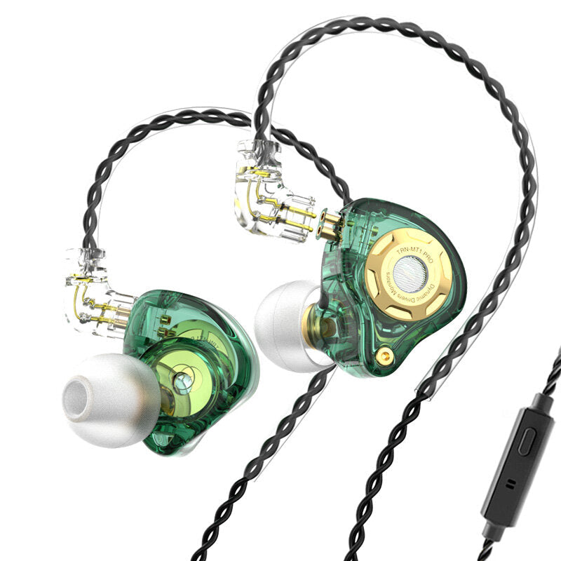 Pro Dynamic In-Ear Earphones Monitor Hi-Fi Bass Metal 3.5mm Wired Earphone Sport Music Headphones with Detachable Cable