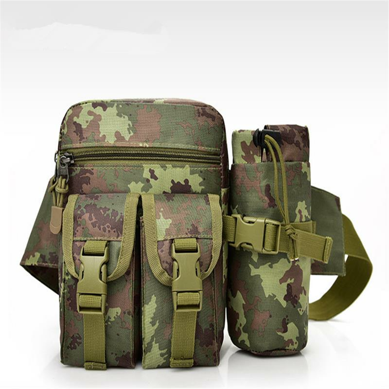 Multifunction Large Capacity Travel Backpack Riding Water Bottle Pockets Outdoor Tactical Bag