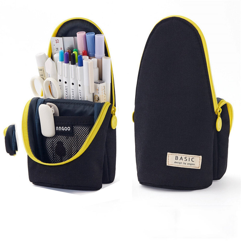 Stand up Pencil Case Multifunctional Pencil Bag Stationery Students Large Capacity Pen Holder Supplies