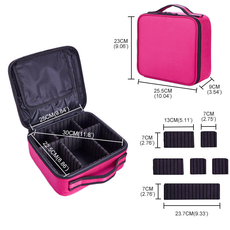 Travel Cosmetic Makeup Bag Wash Organizer Storage Box