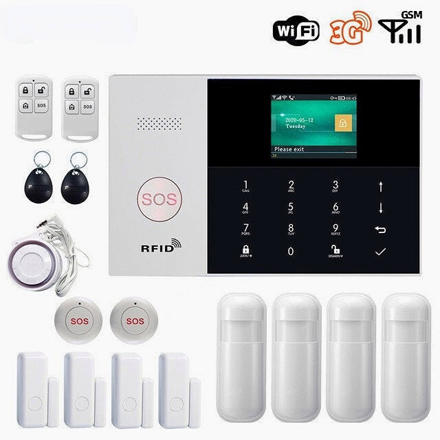 WIFI Alarm System Card APP Remote Control Wireless Home Security Smart Home Alarm Kits