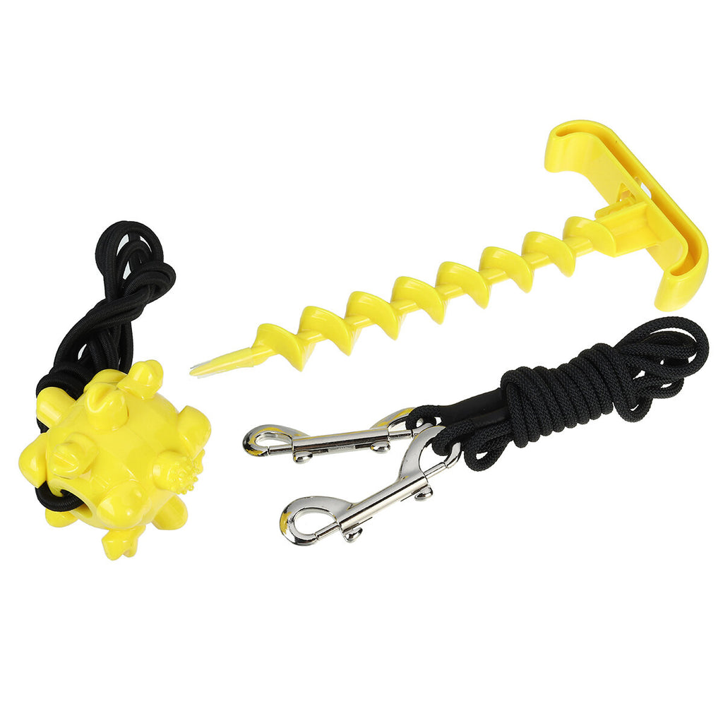 Puppy Toy Rope Toys Ball Dog Bite Rope Molar Throwing Tying Up Screw Set