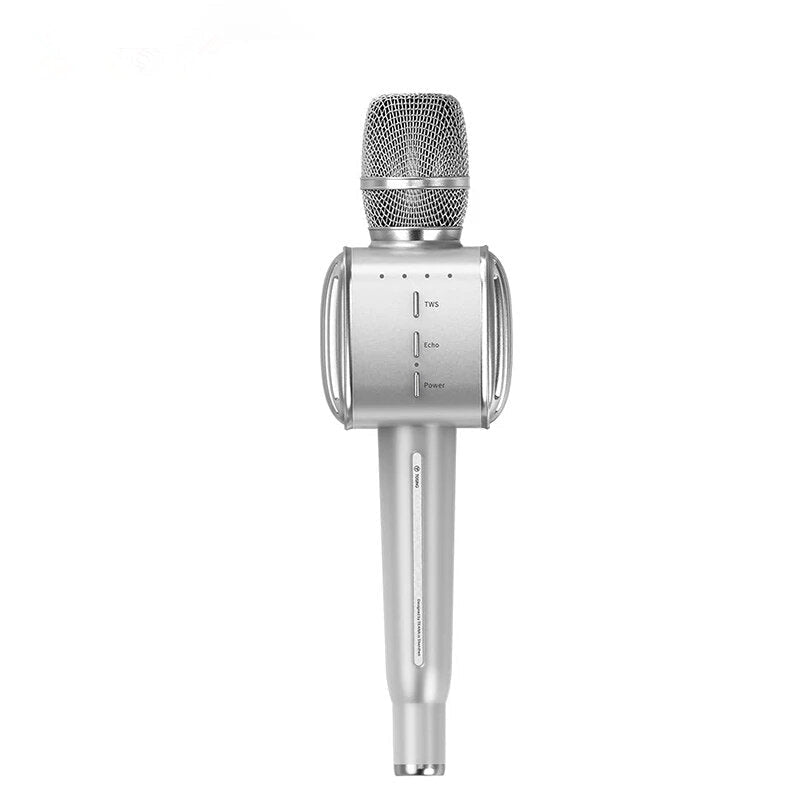 Aluminum Karaoke Microphone 58mm Dynamic Type Duet Wireless Bluetooth TWS