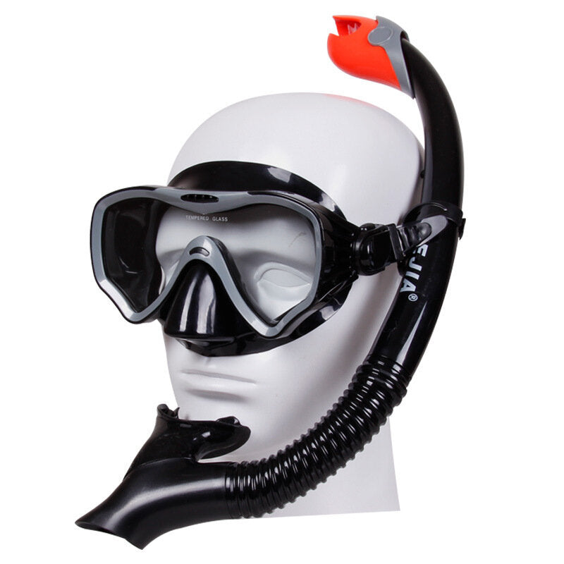 Scuba Diving Mask Underwater Anti Fog Full Face Swimming Goggles with Snorkeling Breathing Tube