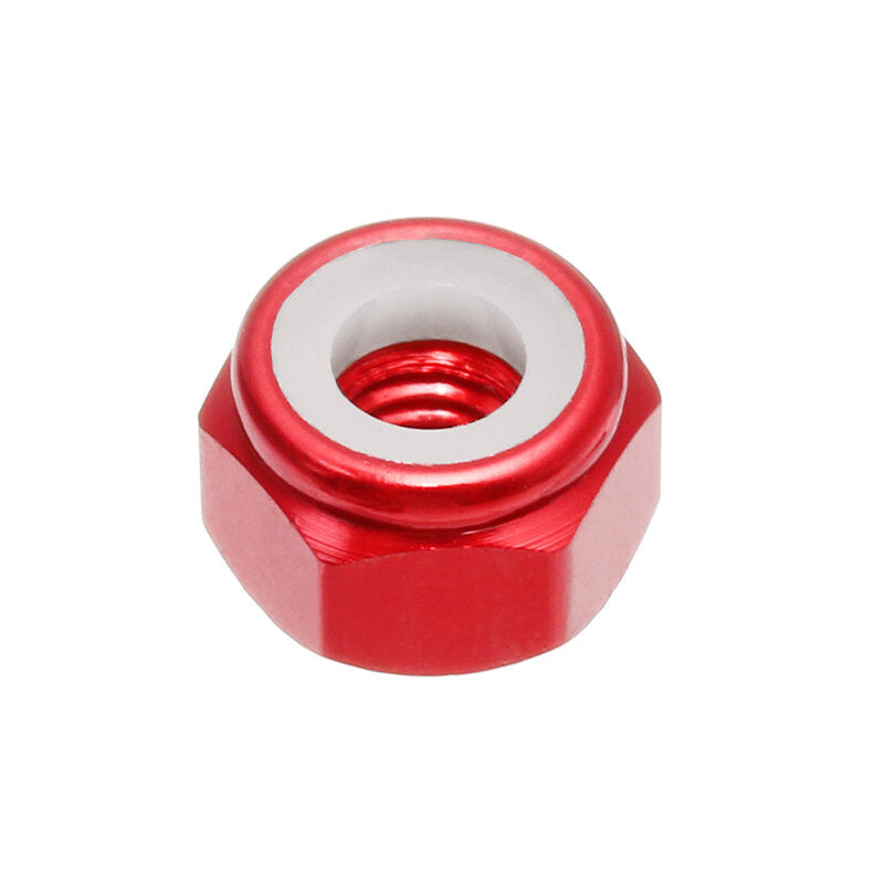 10Pcs M2 Self-locking Nylon Nut Aluminum Alloy Multi-color