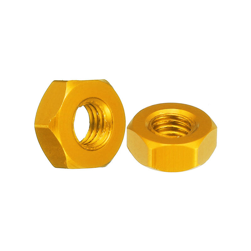 10pcs M3 Aluminum Alloy Hexagonal Hex Nut Lock Nut Multicolor