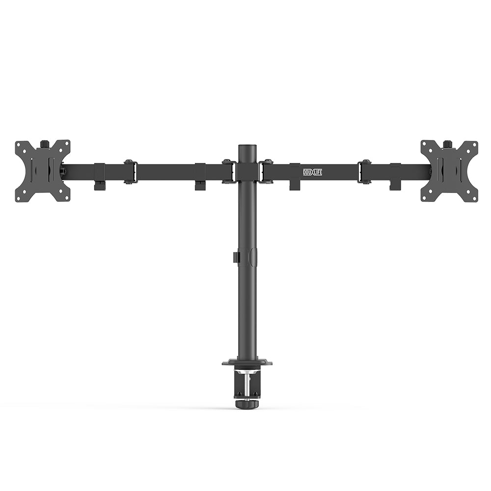 Dual Monitor Stand Full Motion Mount Quick Insert Dynamic Height Adjustability for 13"-27" Screen Home Office