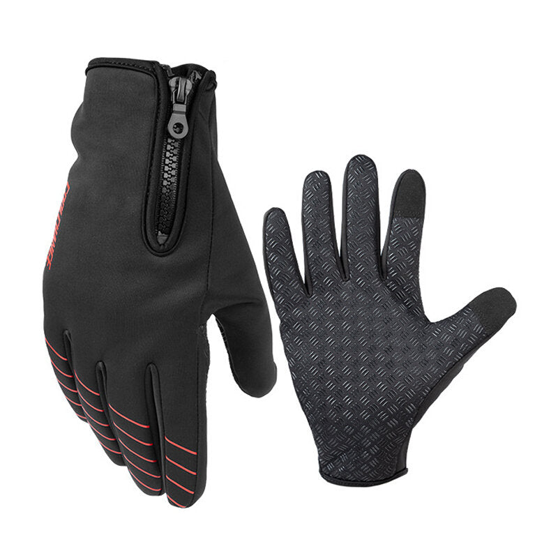 Full Finger Cycling Motorcycle Bike Windproof Gloves Touch Screen Anti-slip Ride Bicycle