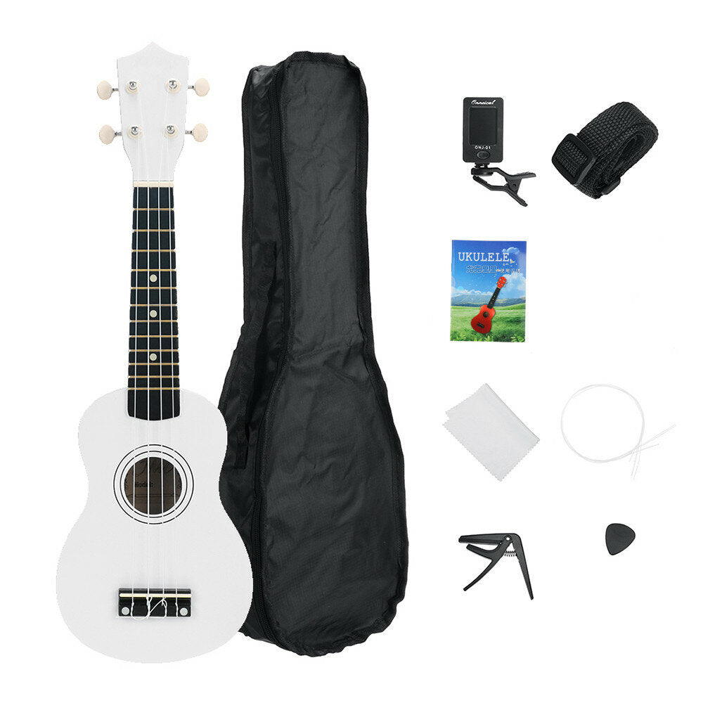 Ukulele Kit Basswood Nylon 4 Strings Guitarra Acoustic Bass Guitar Musical Stringed Instrument for Beginners