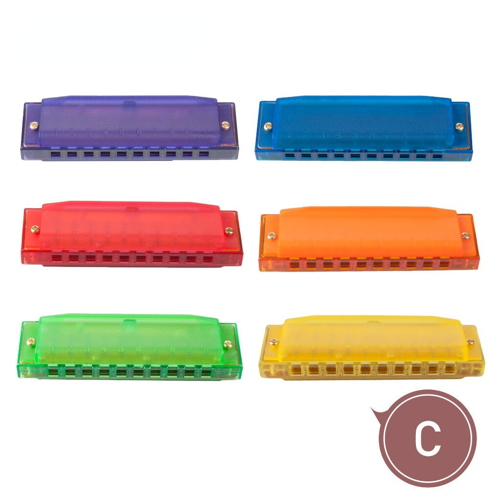 Harmonica Comb Melodica C Tune Plastic 10 Holes Children Beginner Use Gifta