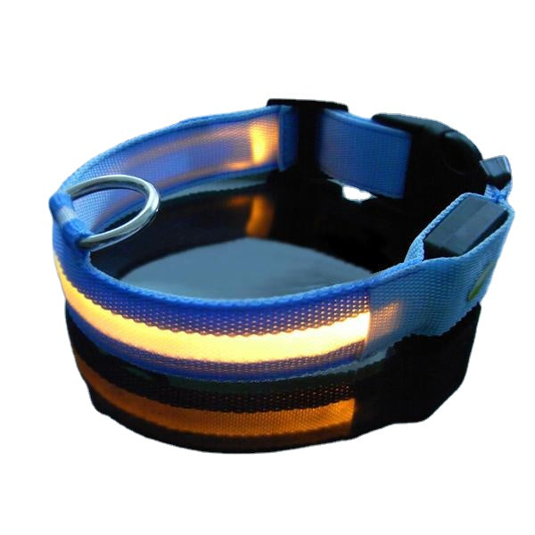 LED Pet Dog Collar Night Safety Dog Flashing Collar