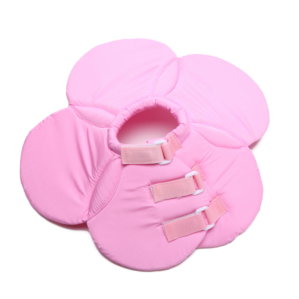 Soft Sponge Flower Shape Dog Cat Circle Wound Collar Healing Anti-Bite