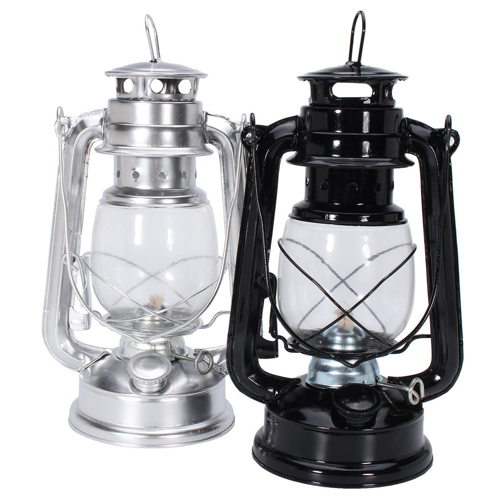 Retro Oil Lantern Outdoor Garden Camp Kerosene Paraffin Portable Hanging Lamp