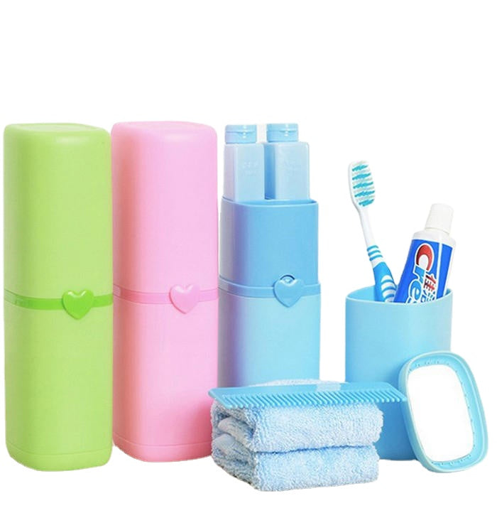 Portable Bathroom Wash Gargle Suit Wash Cup Travel Camping Shampoo Bottle Set