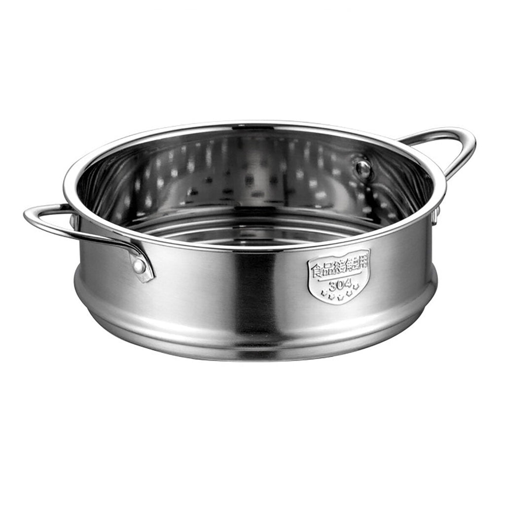 Stainless Steel Steamer Cookware Kitchen Cooking Pot Steam Cooker 16/18CM