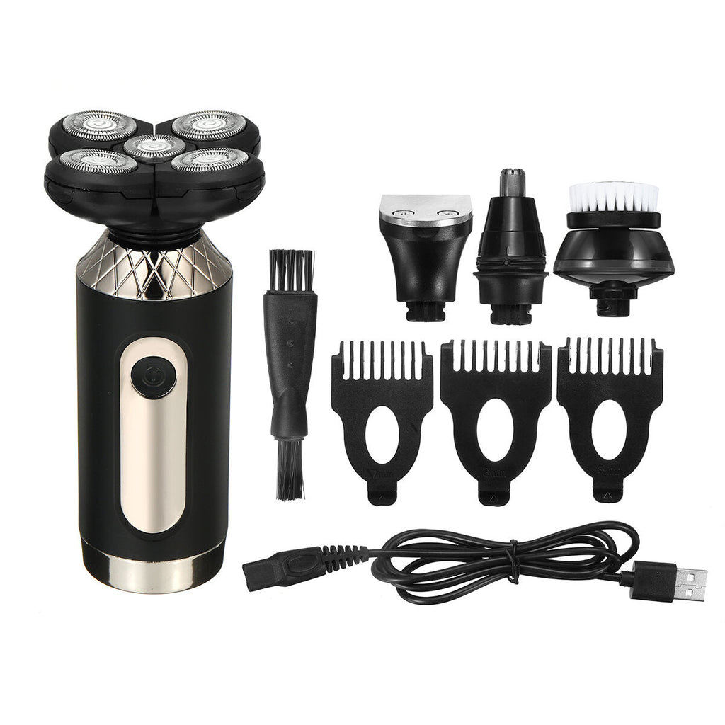 9-in-1 Multifunctional Electric Shaver IPX7 Waterproof Razor Rechargeable Men's Cleaner Hair Nose Trimmer