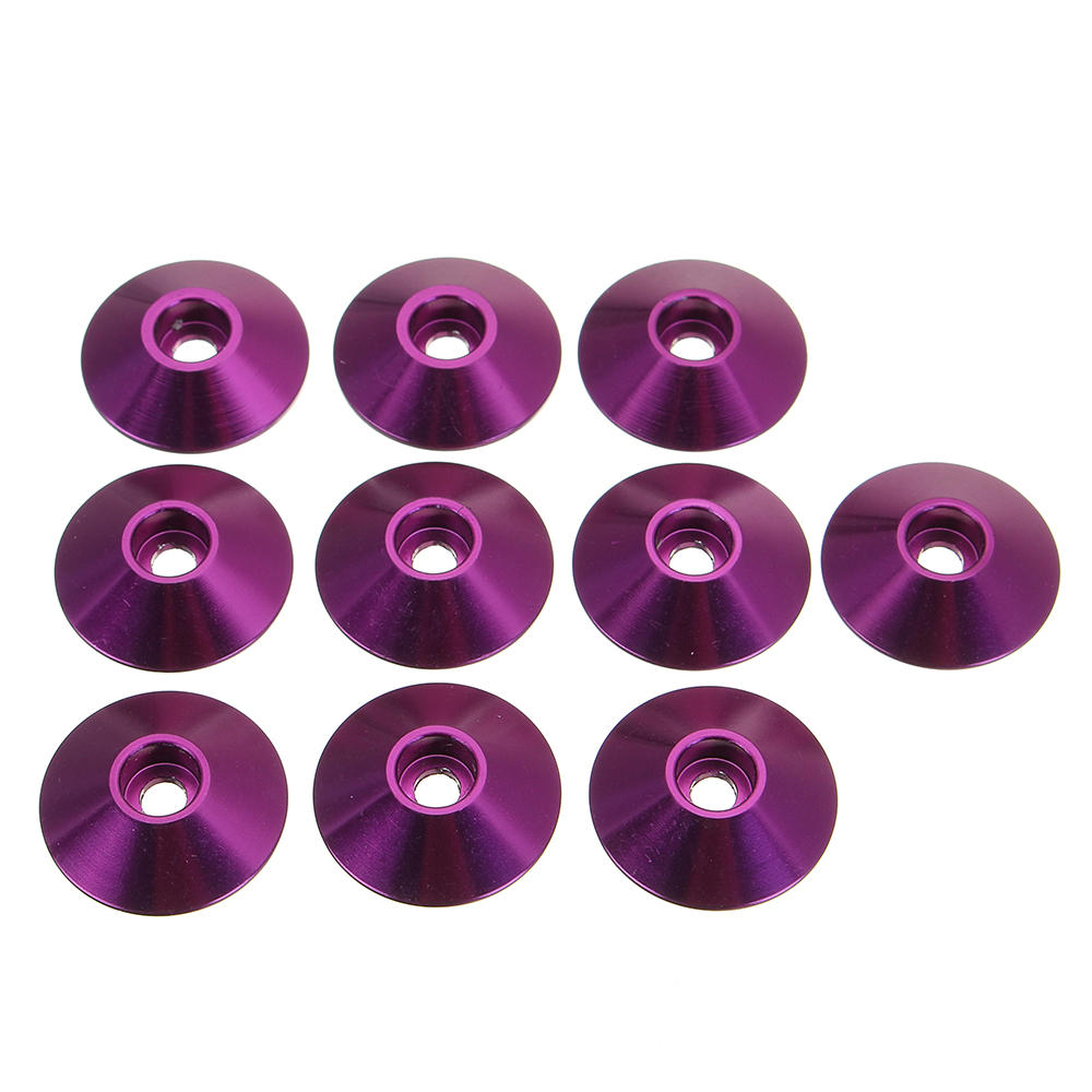 10Pcs M3 Cap Head Screw Cup Washer Extra Large Gasket Aluminum Alloy Multicolor