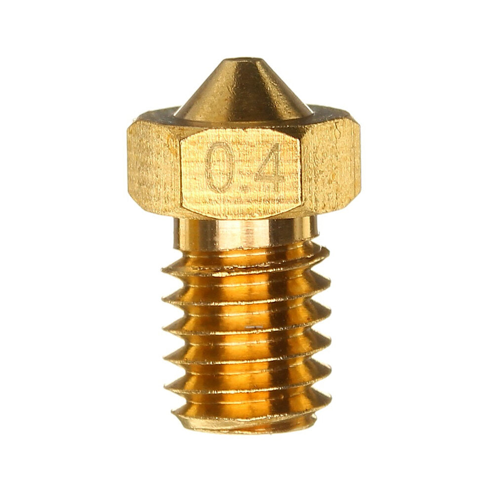 0.2/0.3/0.4/0.5/0.6/0.8mm M6 Thread Brass Extruder Nozzle For 3D Printer Parts