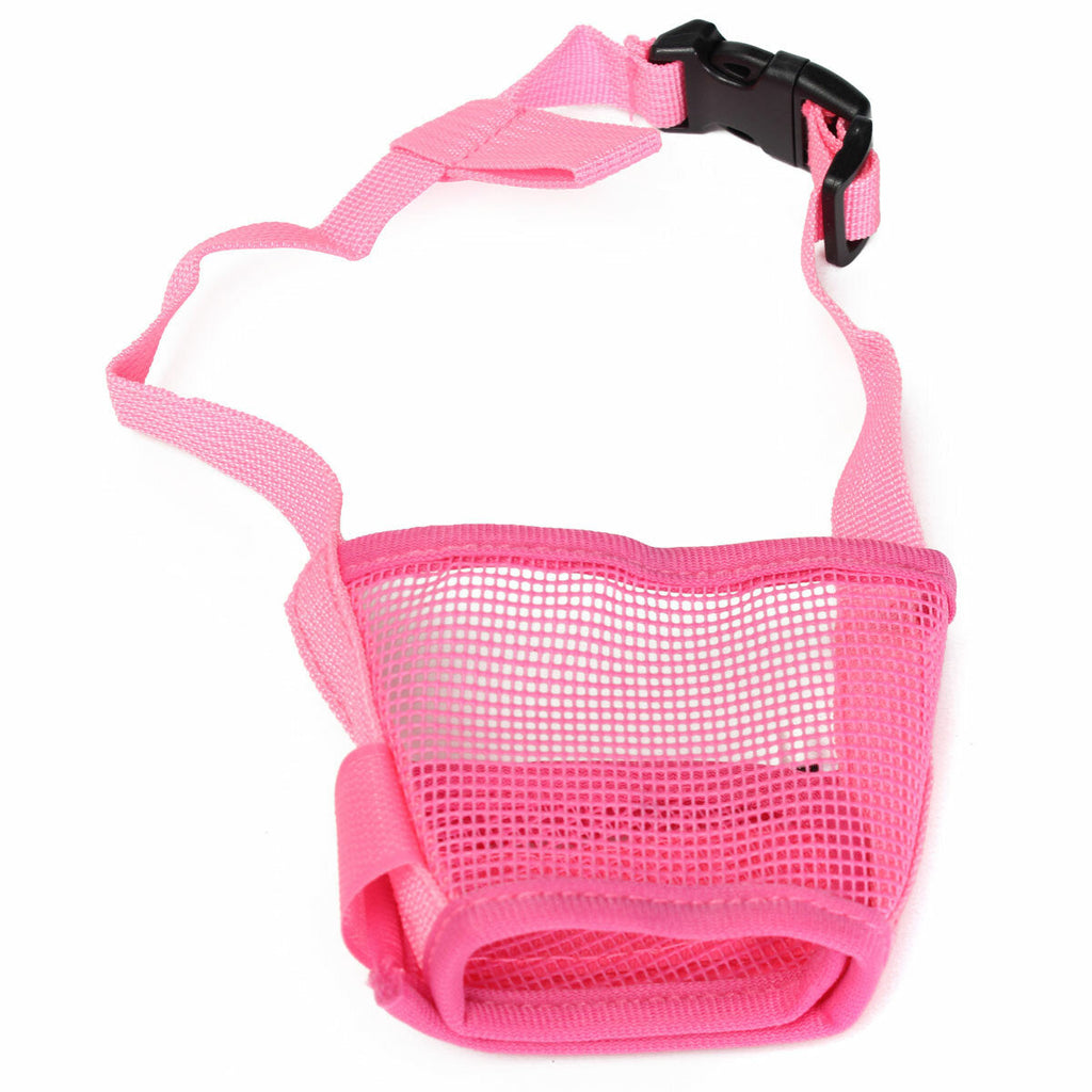 Fashion Adjustable Nylon Dog Muzzle Pet Puppy Mesh Mouth Mask Anti Biting Barking S-XL