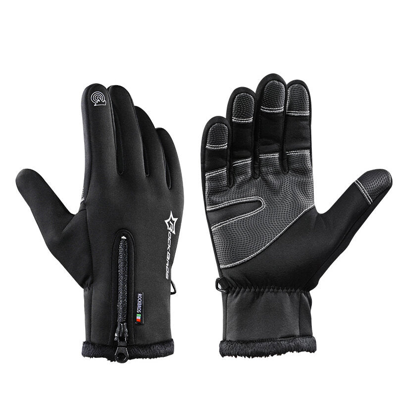 Cycling Bicycle Thermal Gloves Warmproof Winter Warm Glove Antislip Waterproof Sports Glove