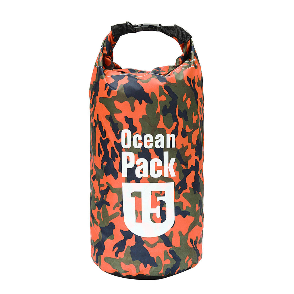 15L Waterproof Bag Camping Rafting Storage Dry Bag Swimming Bag Lightweight Diving Floating Bag