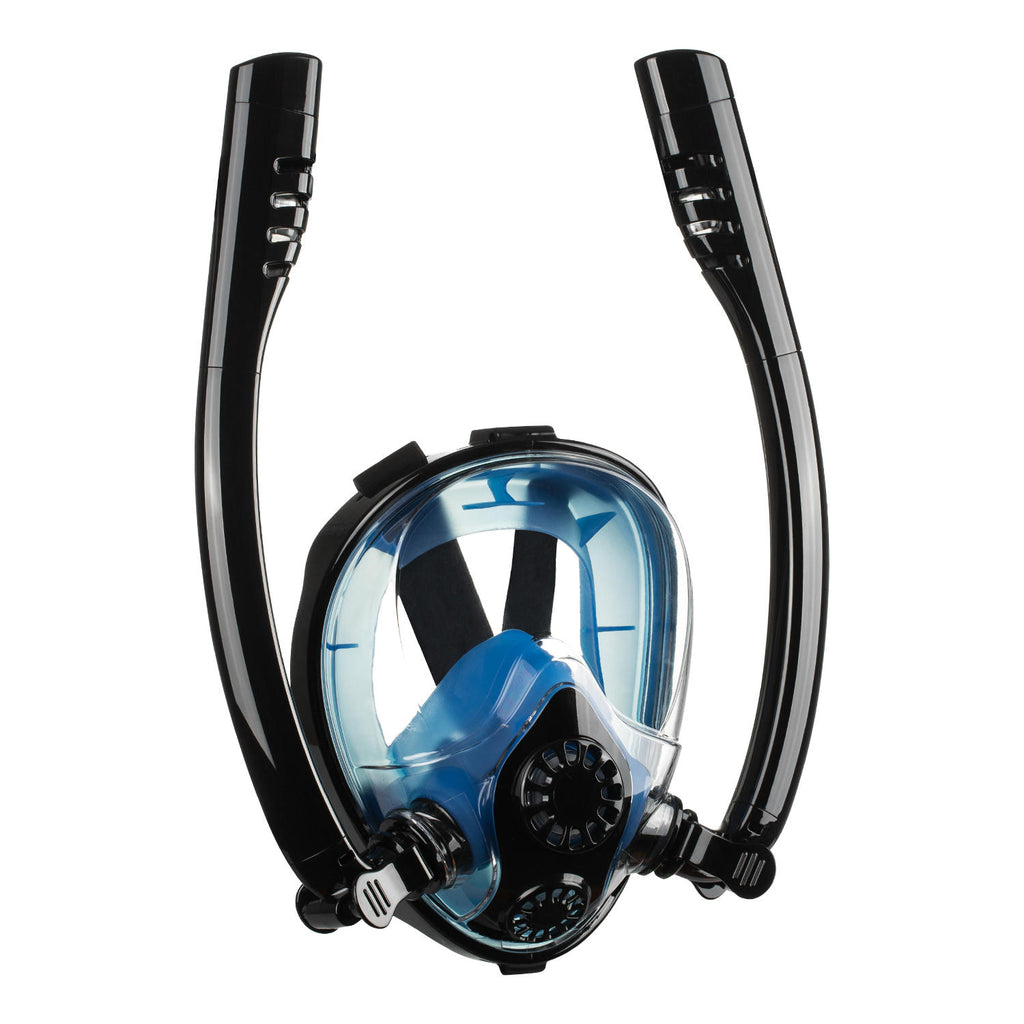 Anti-fog Double Tube Full Face Snorkel Scuba Diving Mask Swim Breathing Goggles With Camera Mount