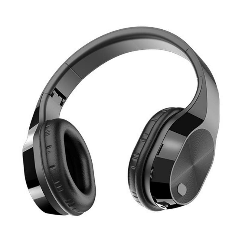 Bluetooth Gaming Headphone Wireless 5.0 Earphone Soft Foldable Hi-Fi Stereo Headset TF Card Aux-in with Noise Cancelling Mic