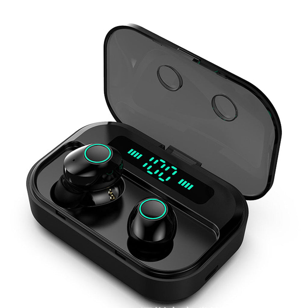 TWS Wireless Bluetooth 5.0 Earphone LED Digital Display 2200mAh Power Bank 8D Stereo Earbuds with Mic