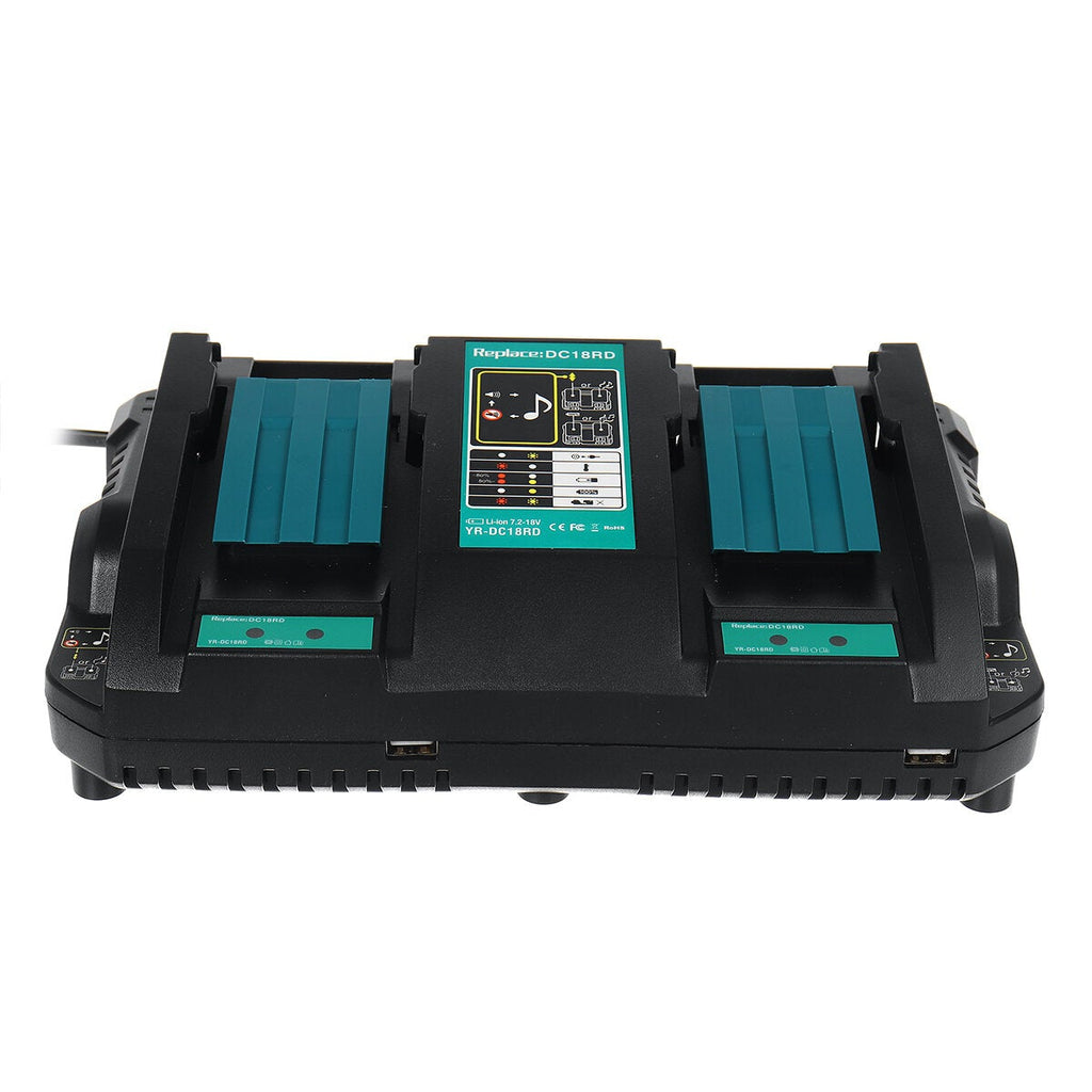 18-14V Battery Charger For Makita USB Charger Fast Rapid Dual Twin Port