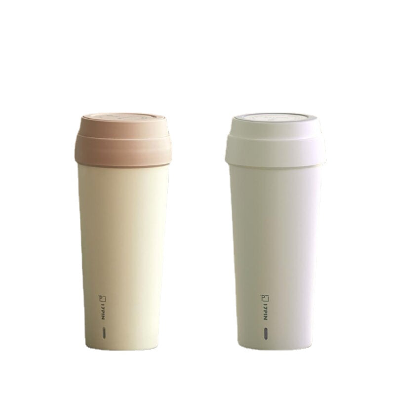 17PIN 400ML Portable Mini Boiling Water Cup Stainless Steel Insulation Cup Leak-proof Outdoor Indoor Thermal Mug