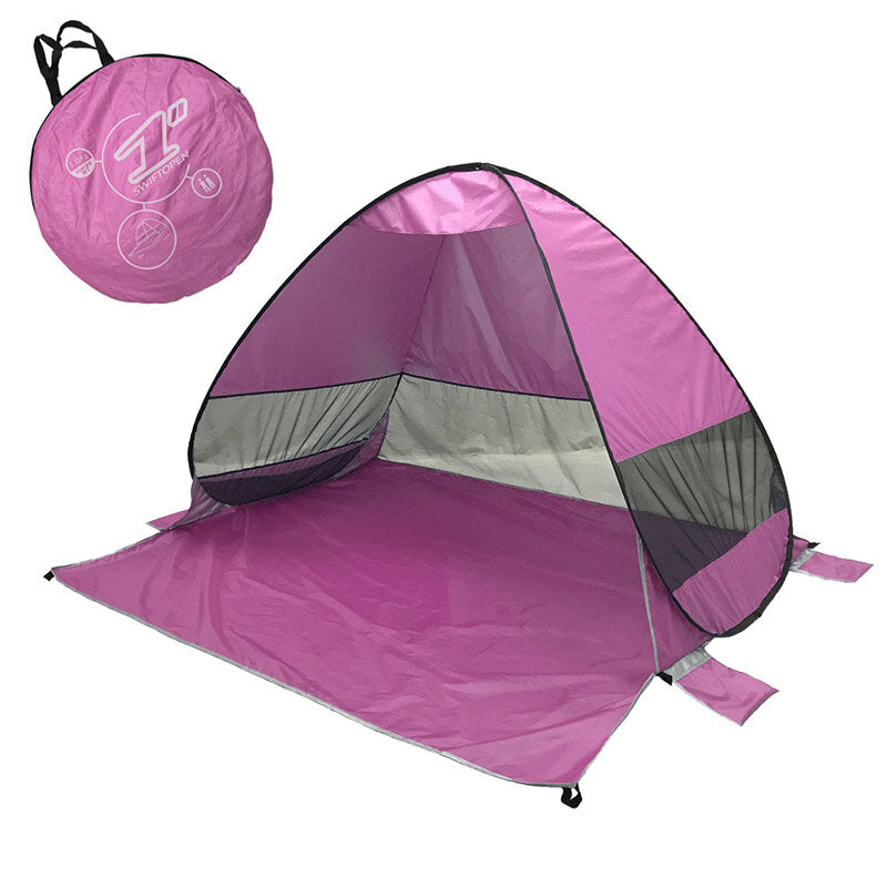 Fully Automatic P0P-UP Tent 2 Second Quick Open Beach Tent With Storage Bag Portable UV Protection Sunshade