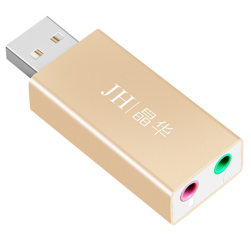 USB External Sound Card Independent Drive-Free USB to 3.5mm Headset Microphone Converter For PS4 Computer