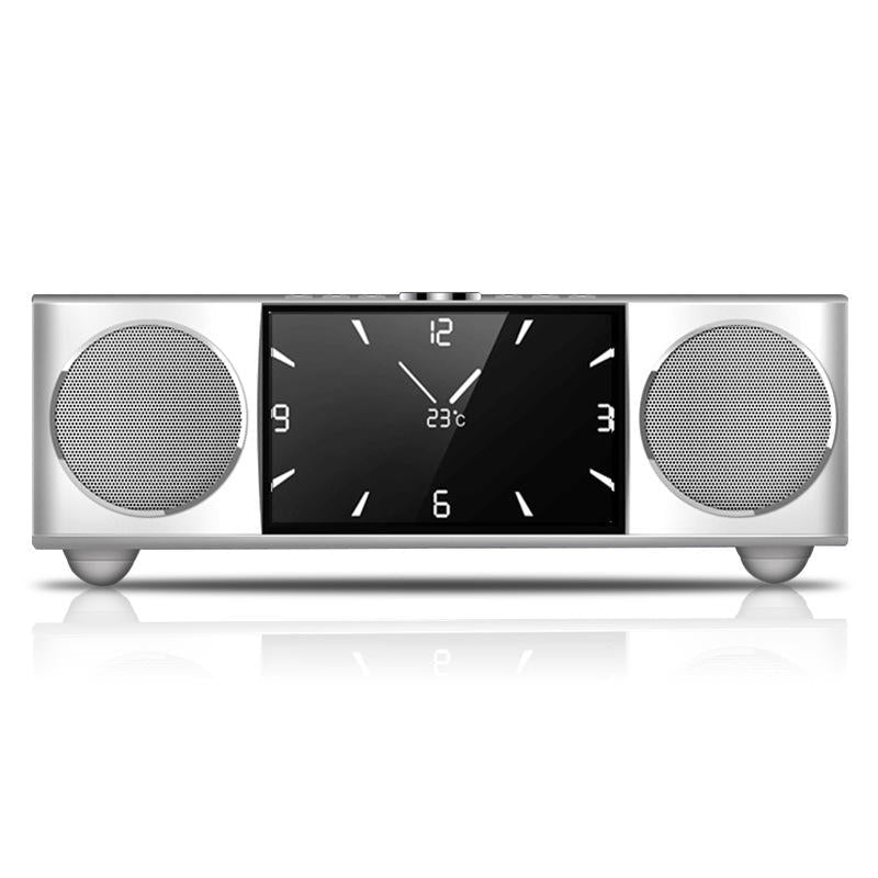 Wireless Bluetooth Speaker Play HD Video Double Alarm Clock FM Radio for Home Outdoor