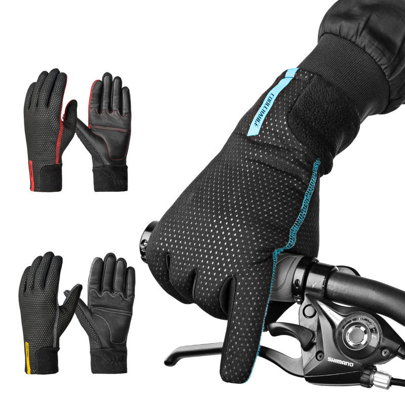 Cycling Gloves Winter Thermal Windproof Full Finger Anti-Slip Touch Screen Bike Bicycle