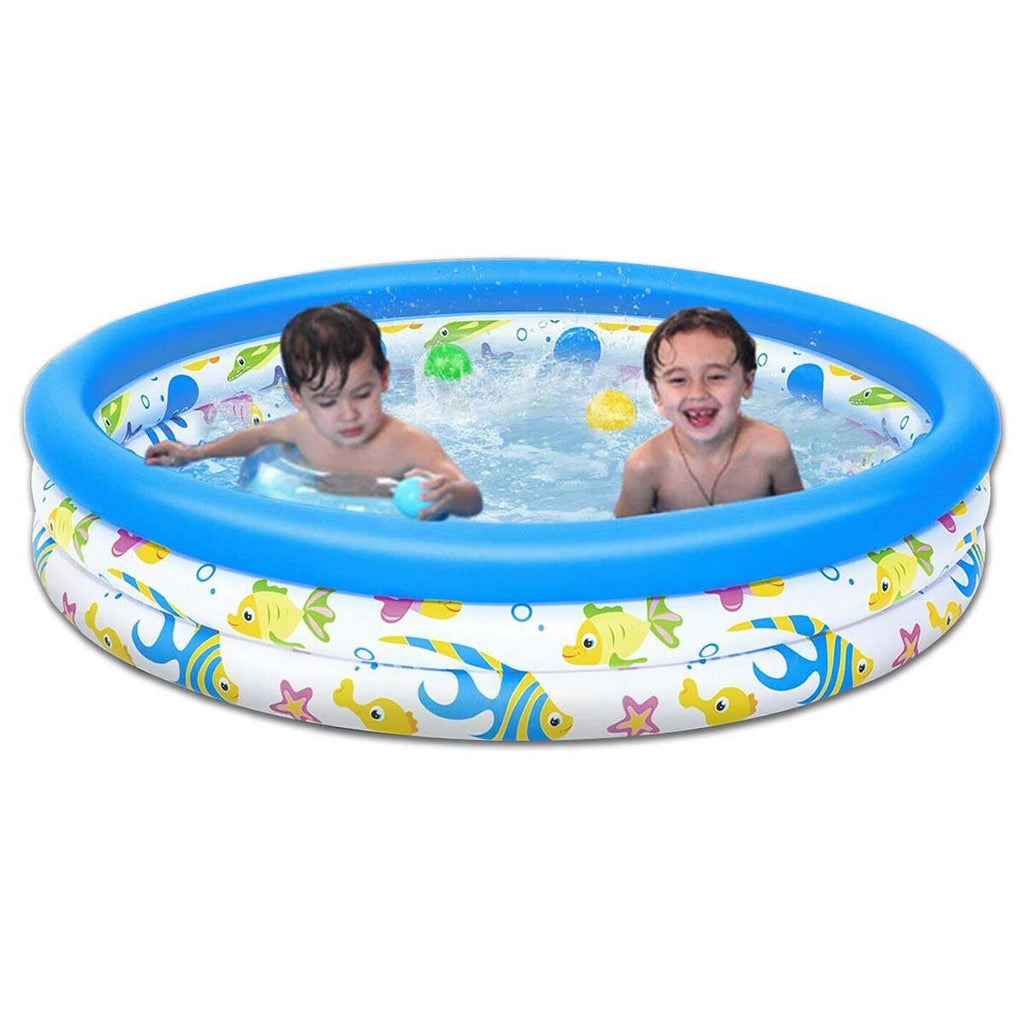 122x25cm Children Summer Outdoor Bathing Tub Baby Toddler Paddling Inflatable Round Swimming Pool Kids