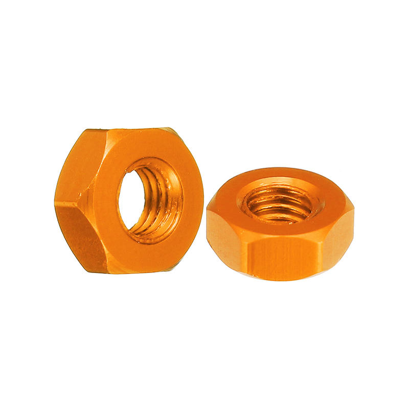 10pcs M3 Aluminum Alloy Hexagonal Hex Nut Lock Nut Multicolor