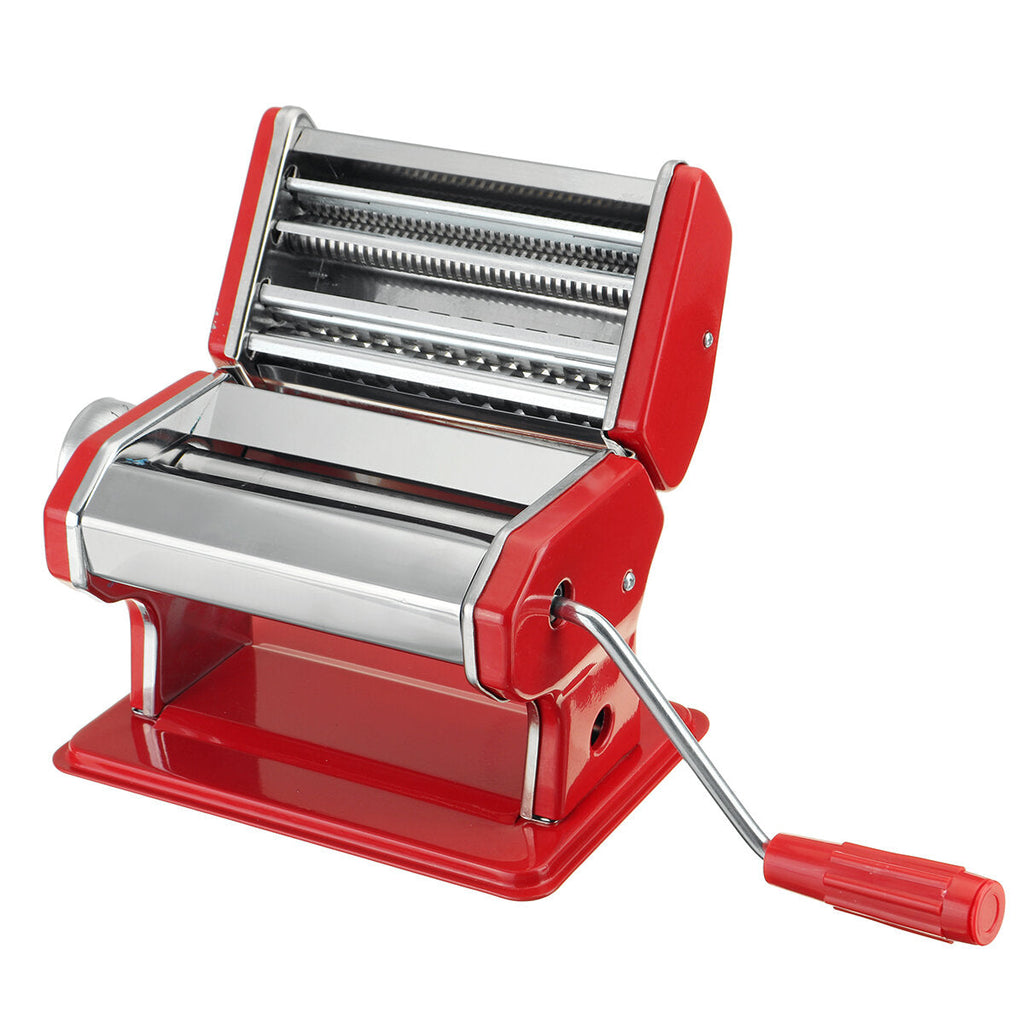 Stainless Steel Pasta Maker Machine Adjustable Fettuccine Lasagne Cutter Roller