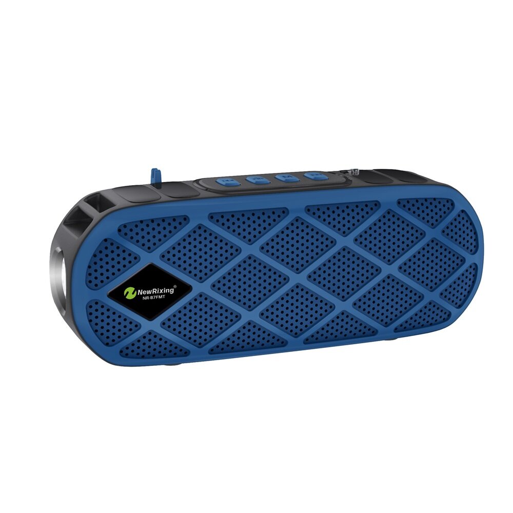 Solar Bluetooth 5.0 Subwoofer Outdoor Support TWS FM Radio TF Card HD Bass Stereo Portable Speaker with LED Flashing Light