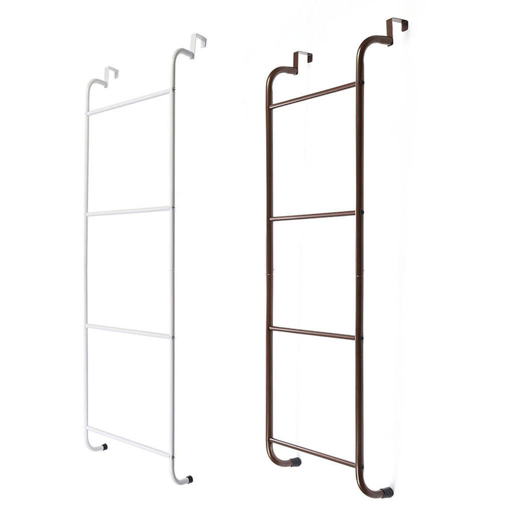 Four Layers of Hooks Behind The Door Towel Bar Towel Rack No Perforation No Trace Bathroom Shelf Hanger Rack Storage