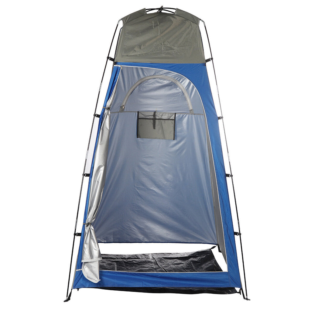 Single People Shower Tent Changing Room Bathing Tent Rain Shelter Camping Toilet Outdoor Hiking with Storage Bag