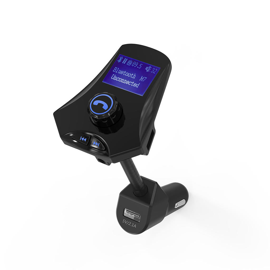 Car Charger Bluetooth FM Transmitter Built-in Microphone Support TF Card U Disk