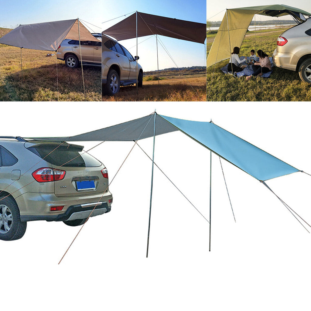 Car Side Awning Waterproof UV-proof Rooftop Tent Canopy for Outdoor Camping Travel